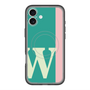 スリムプロテクションプレミアムケース with MagSafe［ オリジナル - initial color line - W green ］