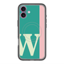スリムプロテクションプレミアムケース with MagSafe［ オリジナル - initial color line - W green ］