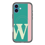 スリムプロテクションプレミアムケース with MagSafe［ オリジナル - initial color line - W green ］