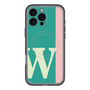 スリムプロテクションプレミアムケース with MagSafe［ オリジナル - initial color line - W green ］