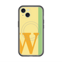 スリムプロテクションプレミアムケース with MagSafe［ オリジナル - initial color line - W yellow ］
