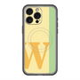 スリムプロテクションプレミアムケース with MagSafe［ オリジナル - initial color line - W yellow ］