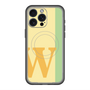 スリムプロテクションプレミアムケース with MagSafe［ オリジナル - initial color line - W yellow ］