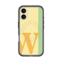 スリムプロテクションプレミアムケース with MagSafe［ オリジナル - initial color line - W yellow ］