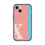 スリムプロテクションプレミアムケース with MagSafe［ オリジナル - initial color line - X pink ］