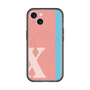 スリムプロテクションプレミアムケース with MagSafe［ オリジナル - initial color line - X pink ］