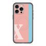 スリムプロテクションプレミアムケース with MagSafe［ オリジナル - initial color line - X pink ］