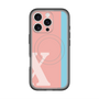 スリムプロテクションプレミアムケース with MagSafe［ オリジナル - initial color line - X pink ］