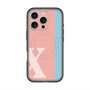 スリムプロテクションプレミアムケース with MagSafe［ オリジナル - initial color line - X pink ］