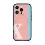 スリムプロテクションプレミアムケース with MagSafe［ オリジナル - initial color line - X pink ］