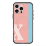 スリムプロテクションプレミアムケース with MagSafe［ オリジナル - initial color line - X pink ］