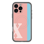 スリムプロテクションプレミアムケース with MagSafe［ オリジナル - initial color line - X pink ］