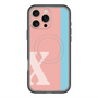 スリムプロテクションプレミアムケース with MagSafe［ オリジナル - initial color line - X pink ］