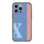 スリムプロテクションプレミアムケース with MagSafe［ オリジナル - initial color line - X blue ］