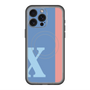 スリムプロテクションプレミアムケース with MagSafe［ オリジナル - initial color line - X blue ］