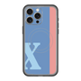 スリムプロテクションプレミアムケース with MagSafe［ オリジナル - initial color line - X blue ］