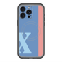 スリムプロテクションプレミアムケース with MagSafe［ オリジナル - initial color line - X blue ］