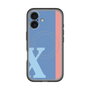 スリムプロテクションプレミアムケース with MagSafe［ オリジナル - initial color line - X blue ］