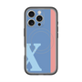 スリムプロテクションプレミアムケース with MagSafe［ オリジナル - initial color line - X blue ］