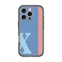 スリムプロテクションプレミアムケース with MagSafe［ オリジナル - initial color line - X blue ］