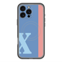 スリムプロテクションプレミアムケース with MagSafe［ オリジナル - initial color line - X blue ］