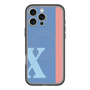 スリムプロテクションプレミアムケース with MagSafe［ オリジナル - initial color line - X blue ］