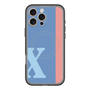スリムプロテクションプレミアムケース with MagSafe［ オリジナル - initial color line - X blue ］