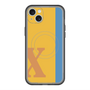 スリムプロテクションプレミアムケース with MagSafe［ オリジナル - initial color line - X orange ］