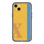 スリムプロテクションプレミアムケース with MagSafe［ オリジナル - initial color line - X orange ］