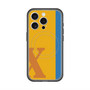 スリムプロテクションプレミアムケース with MagSafe［ オリジナル - initial color line - X orange ］