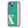 スリムプロテクションプレミアムケース with MagSafe［ オリジナル - initial color line - X green ］