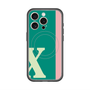 スリムプロテクションプレミアムケース with MagSafe［ オリジナル - initial color line - X green ］