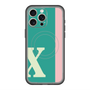 スリムプロテクションプレミアムケース with MagSafe［ オリジナル - initial color line - X green ］