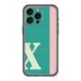 スリムプロテクションプレミアムケース with MagSafe［ オリジナル - initial color line - X green ］