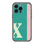 スリムプロテクションプレミアムケース with MagSafe［ オリジナル - initial color line - X green ］