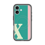 スリムプロテクションプレミアムケース with MagSafe［ オリジナル - initial color line - X green ］