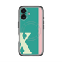 スリムプロテクションプレミアムケース with MagSafe［ オリジナル - initial color line - X green ］