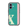 スリムプロテクションプレミアムケース with MagSafe［ オリジナル - initial color line - X green ］