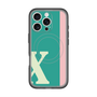 スリムプロテクションプレミアムケース with MagSafe［ オリジナル - initial color line - X green ］