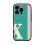 スリムプロテクションプレミアムケース with MagSafe［ オリジナル - initial color line - X green ］