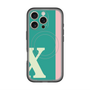 スリムプロテクションプレミアムケース with MagSafe［ オリジナル - initial color line - X green ］
