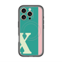 スリムプロテクションプレミアムケース with MagSafe［ オリジナル - initial color line - X green ］