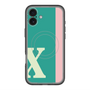 スリムプロテクションプレミアムケース with MagSafe［ オリジナル - initial color line - X green ］