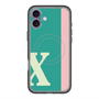 スリムプロテクションプレミアムケース with MagSafe［ オリジナル - initial color line - X green ］