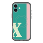スリムプロテクションプレミアムケース with MagSafe［ オリジナル - initial color line - X green ］