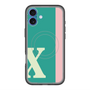スリムプロテクションプレミアムケース with MagSafe［ オリジナル - initial color line - X green ］