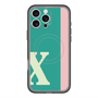 スリムプロテクションプレミアムケース with MagSafe［ オリジナル - initial color line - X green ］