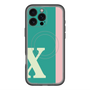 スリムプロテクションプレミアムケース with MagSafe［ オリジナル - initial color line - X green ］