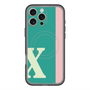 スリムプロテクションプレミアムケース with MagSafe［ オリジナル - initial color line - X green ］