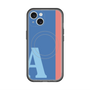 スリムプロテクションプレミアムケース with MagSafe［ オリジナル - initial color line - A blue ］